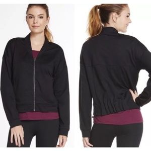 NWT Large Fabletics Attis Black Jacket Athletic L